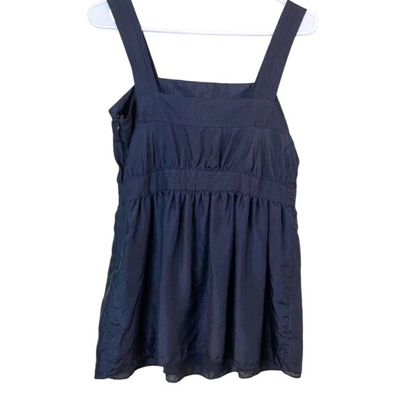 Alfani 100% Silk Black Baby Doll Tank Top Size 4 - Picture 5 of 7